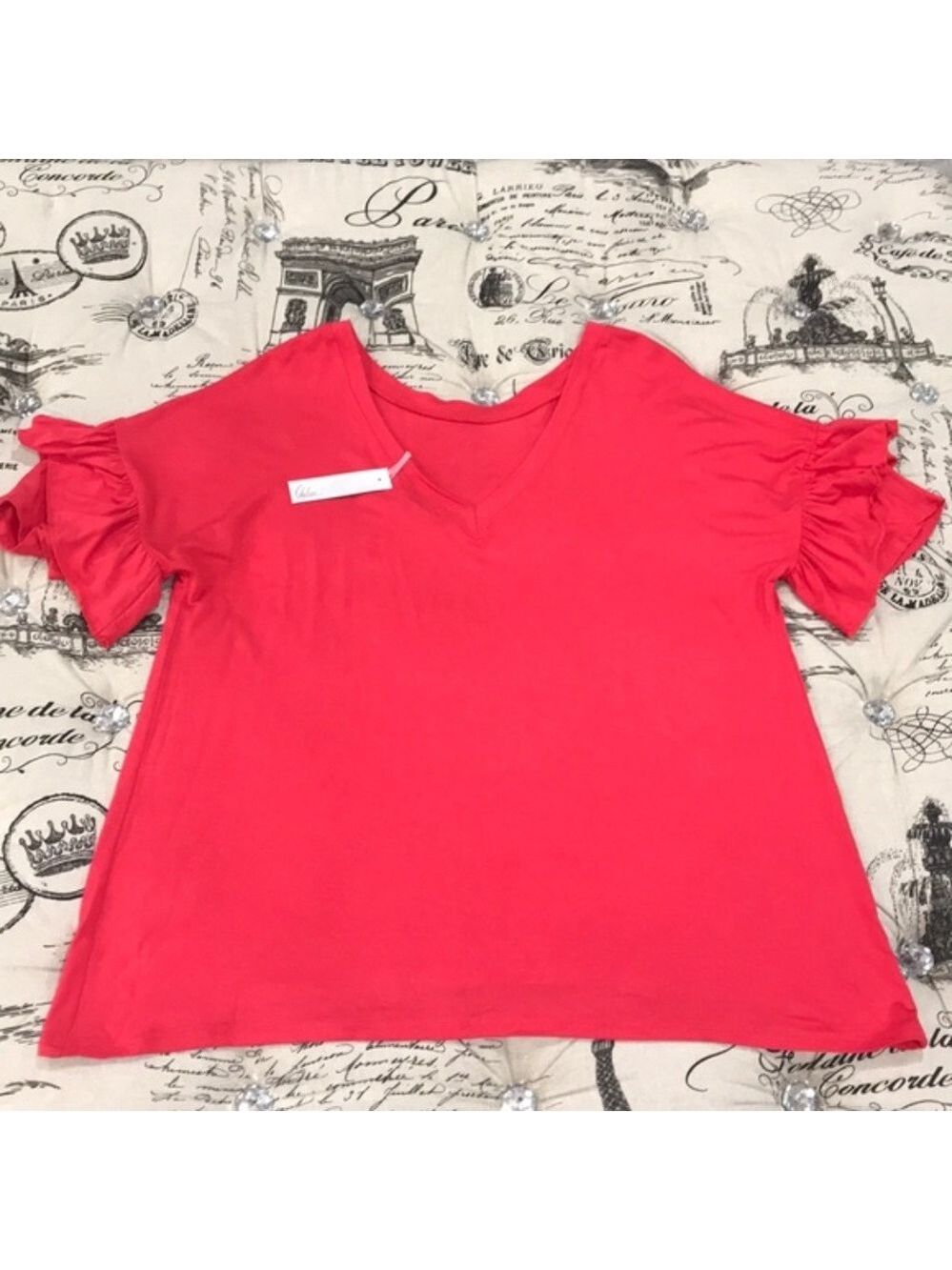 Chelsea28 Ruffle Sleeve Tee - Picture 2 of 6